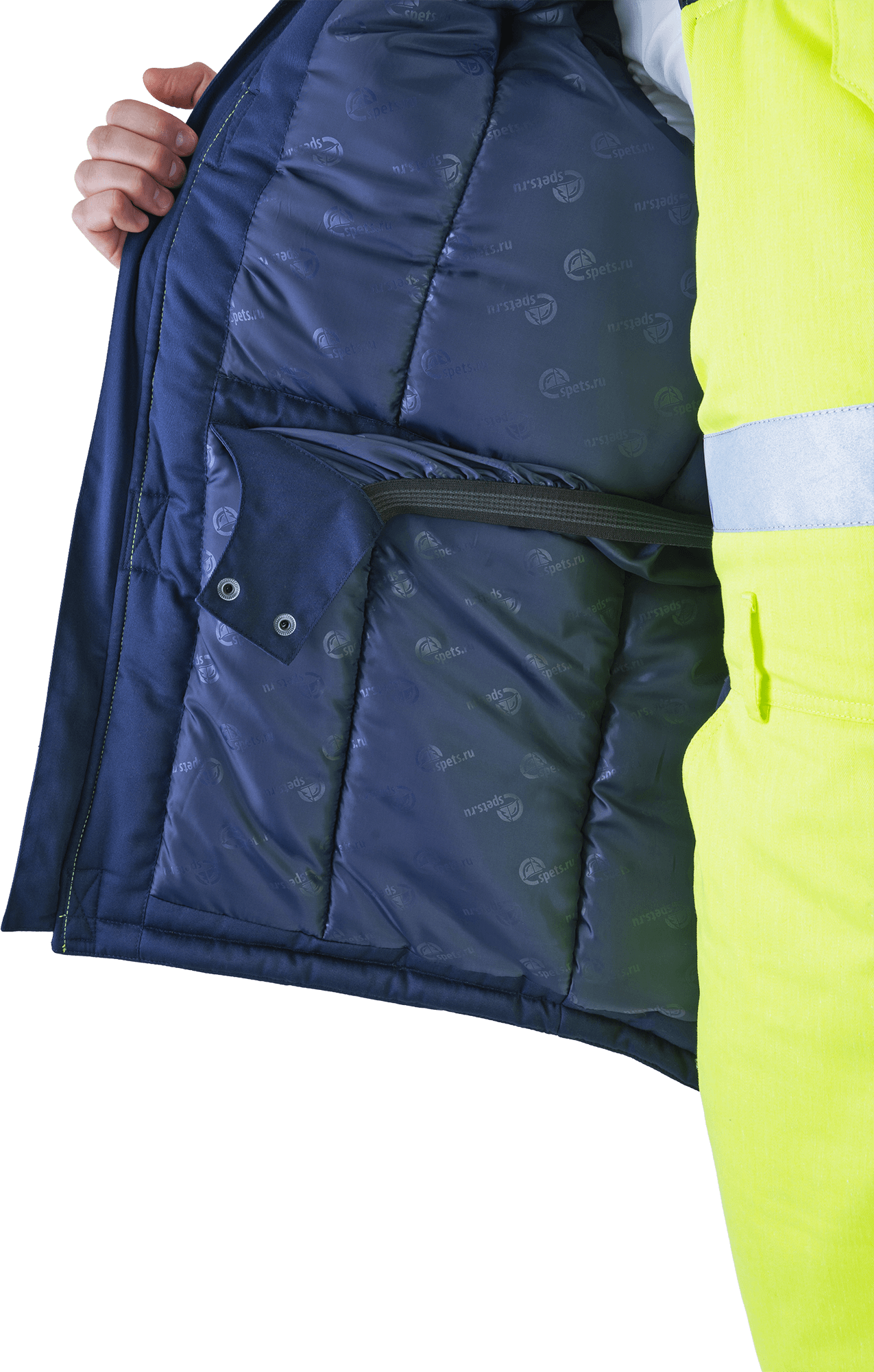 Костюм РЕФЛЕКТ-1 зимний, Со - 3-й класс защиты, Тнв - 3-й класс защиты, флуоресцентный желтый-синий