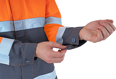 Костюм РЕФЛЕКТ-2, 3-й класс защиты, флуоресцентный оранжевый-серый