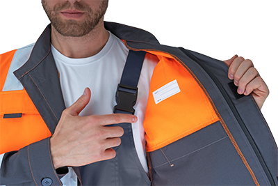 Костюм РЕФЛЕКТ-2, 3-й класс защиты, флуоресцентный оранжевый-серый