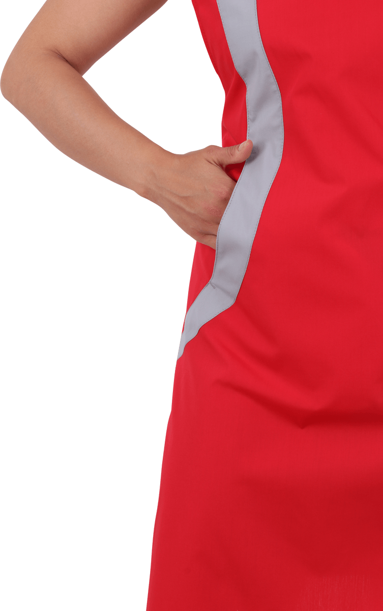 Униформа ВИНТАЖ, красный-серый