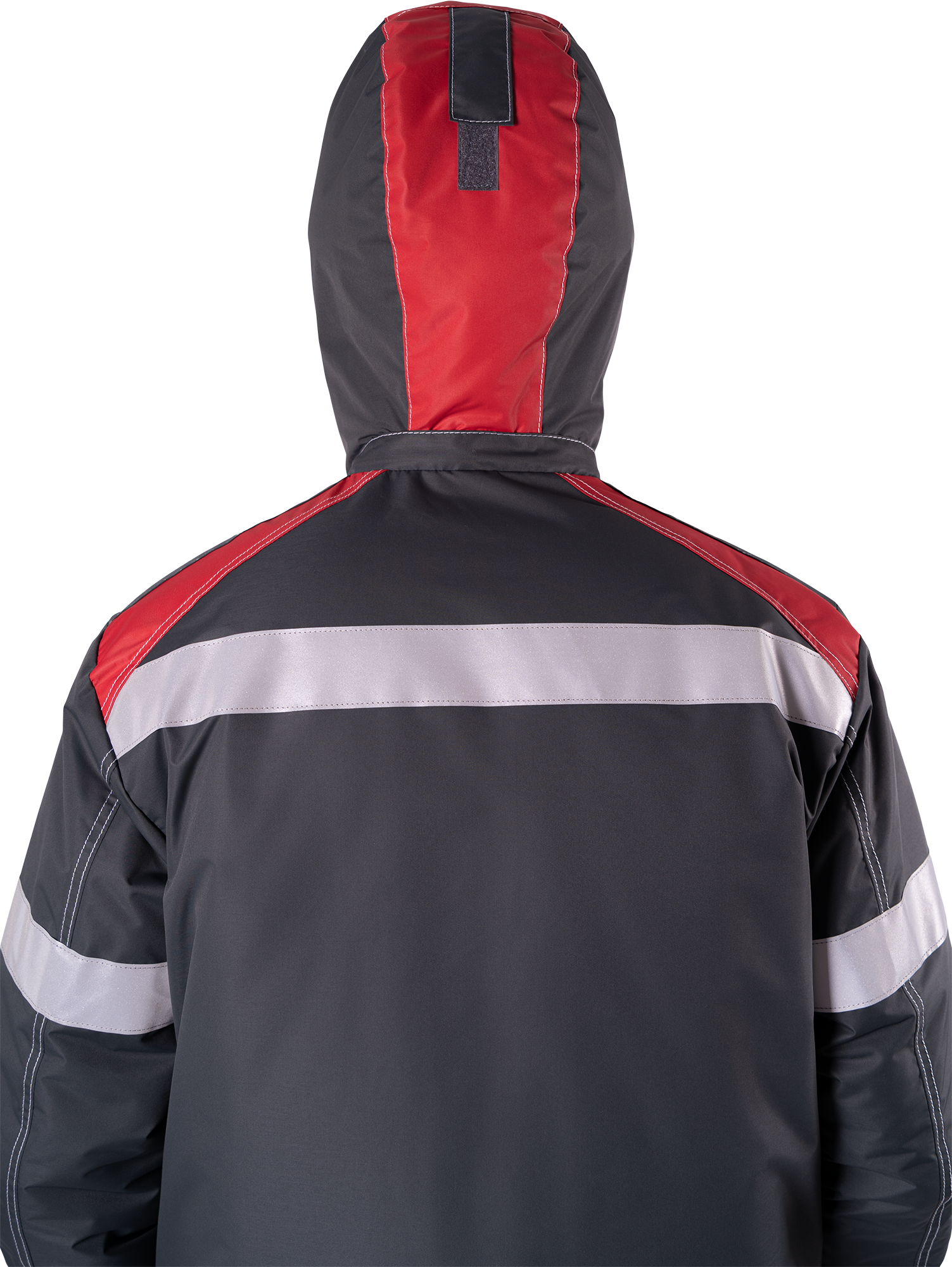 Костюм СТАРАТЕЛЬ зимний, серый-красный Импорт