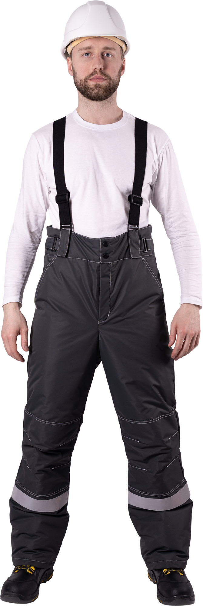 Костюм СТАРАТЕЛЬ зимний, серый-красный Импорт