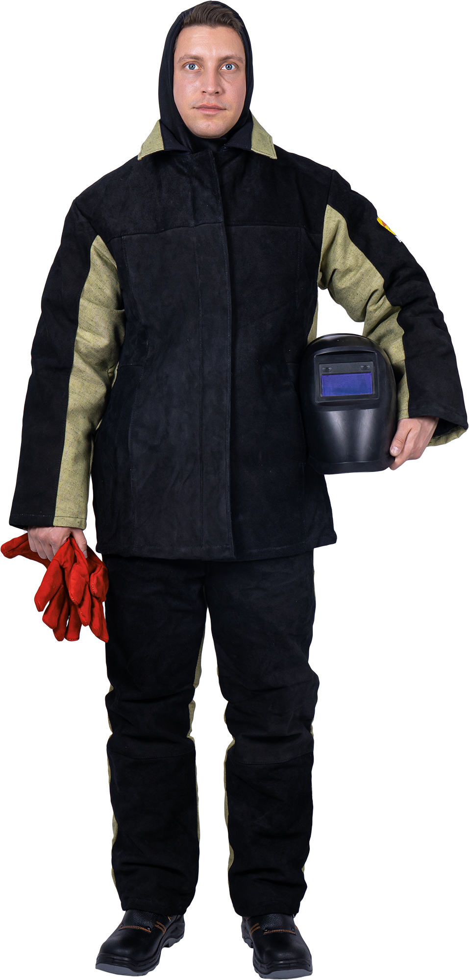 Костюм сварщика комбинированный спилок/брезент утепленный, 2.6