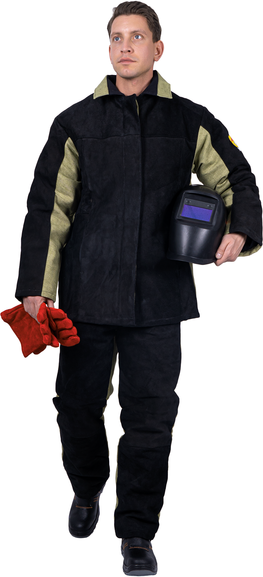 Костюм сварщика комбинированный спилок/брезент утепленный, 2.6