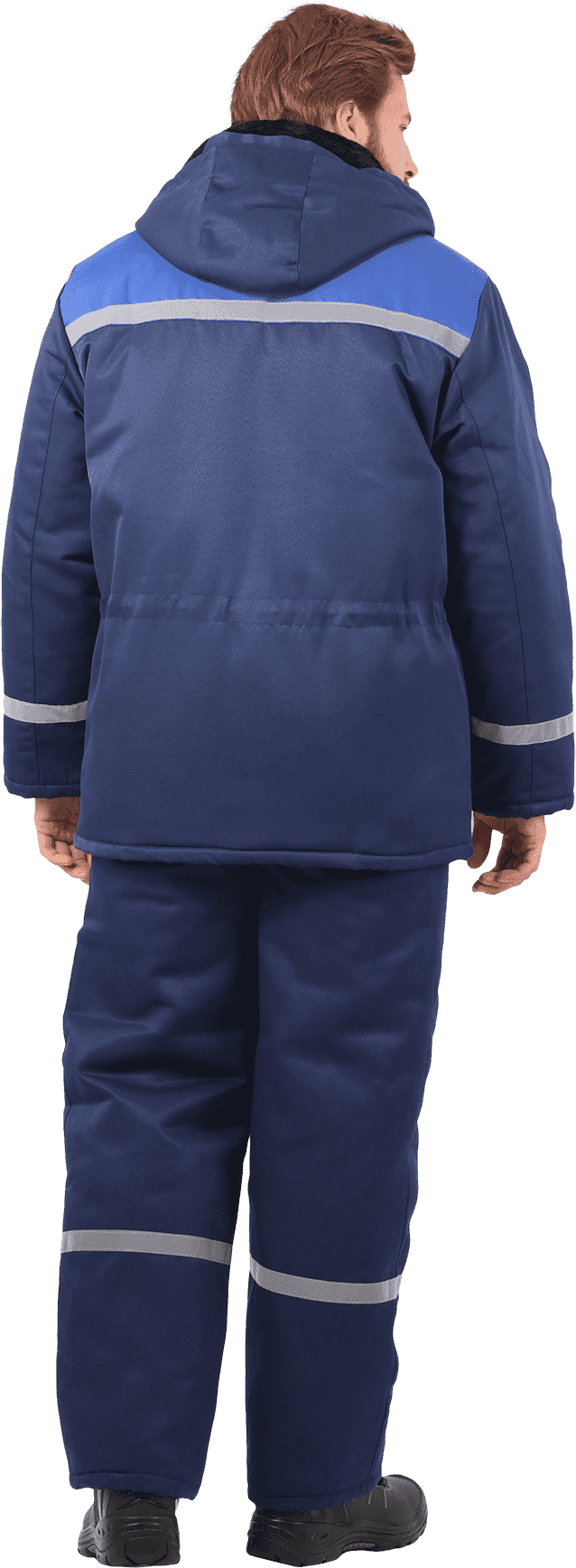 Костюм зимний, т/синий-василек