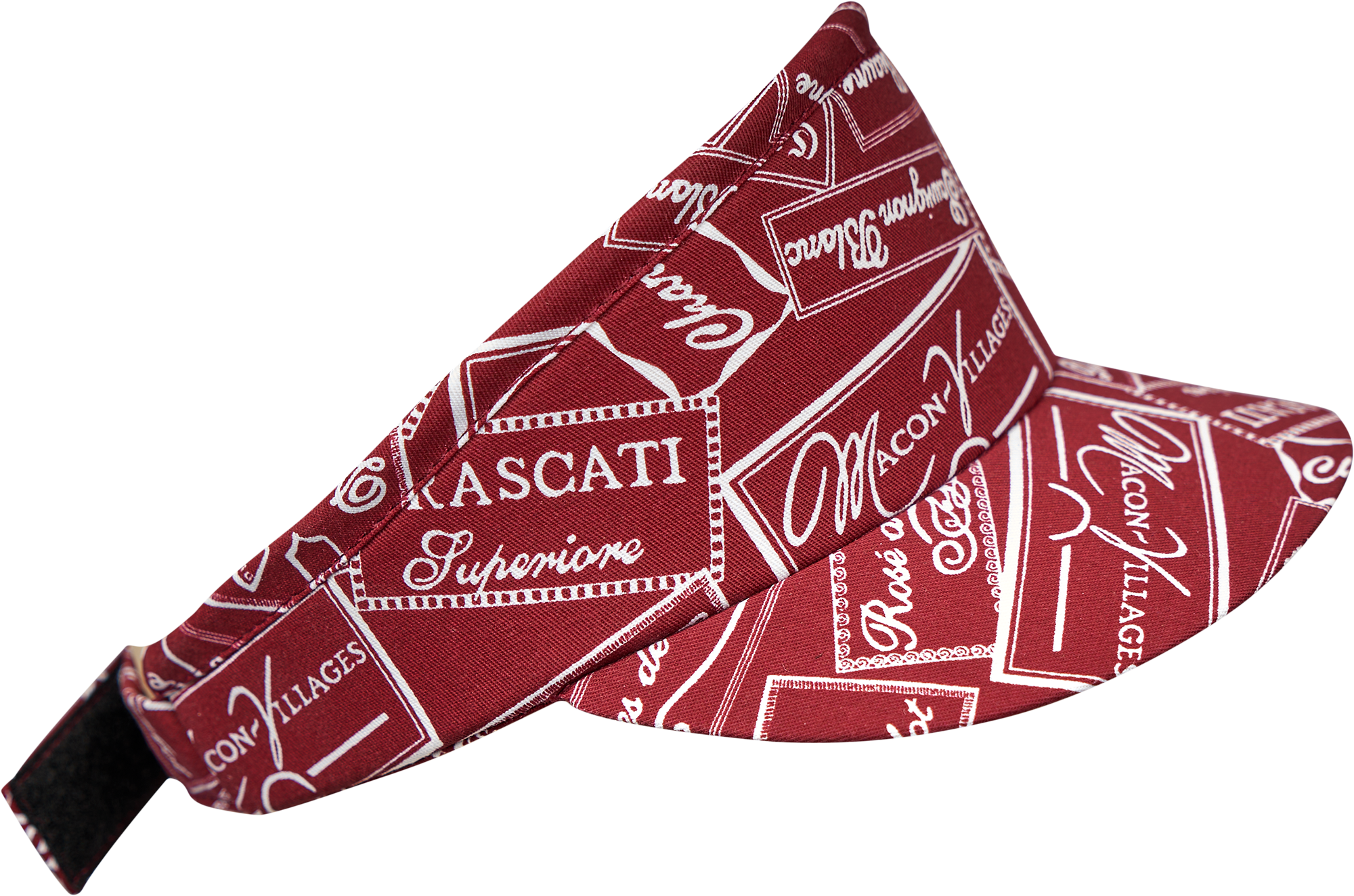 Козырек ЛЮКС, бордовый с принтом, NEW