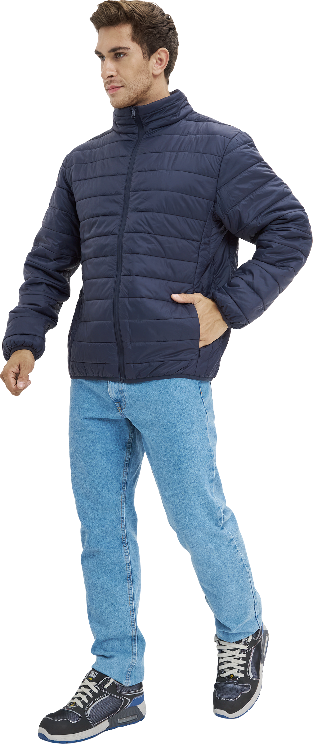 Куртка ДЕМИ стеганая, т/синий