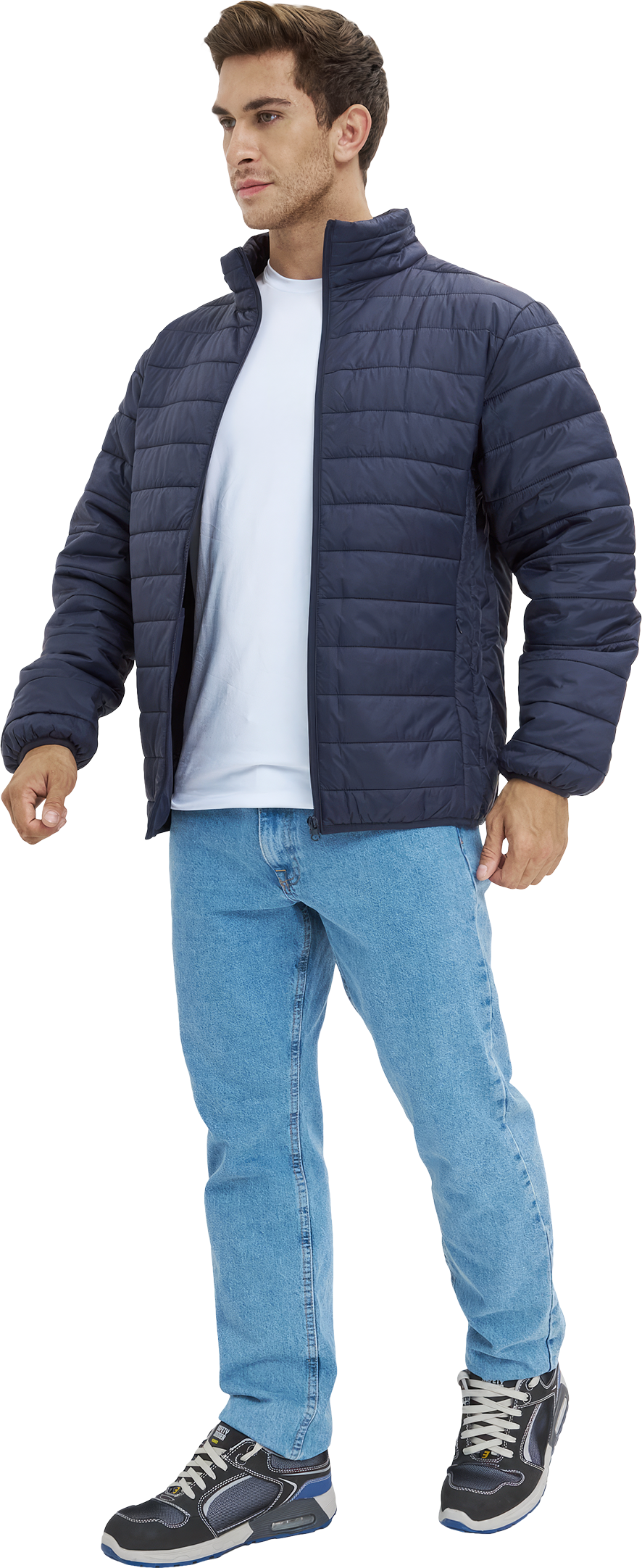 Куртка ДЕМИ стеганая, т/синий